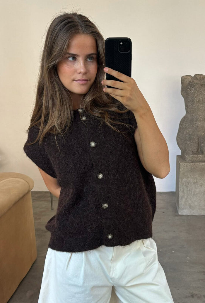 Vest Hirse - dark brown