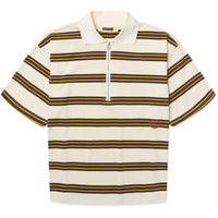 Polo Niro SS Zip - brown-off white