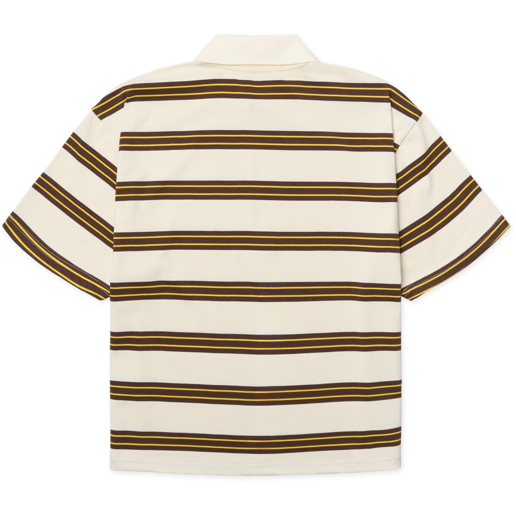 Polo Niro SS Zip - brown-off white