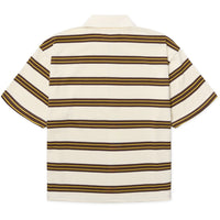 Polo Niro SS Zip - brown-off white