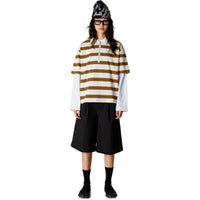 Polo Niro SS Zip - brown-off white