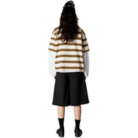 Polo Niro SS Zip - brown-off white