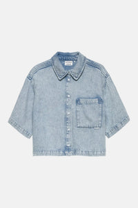 Vest Short Sleeve Denim - light blue