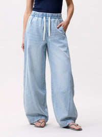 Jeans Barrel Fit Jogger - light blue