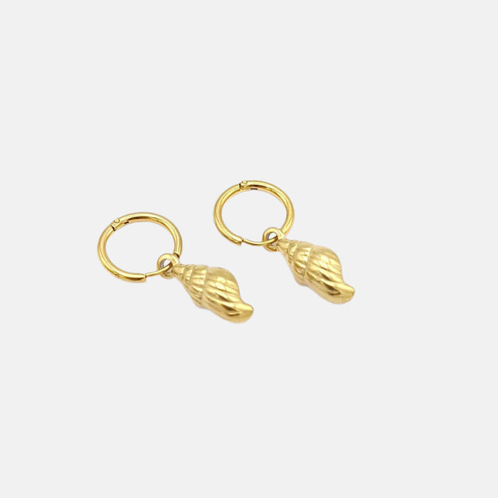 Oorhangers Seashell - goud