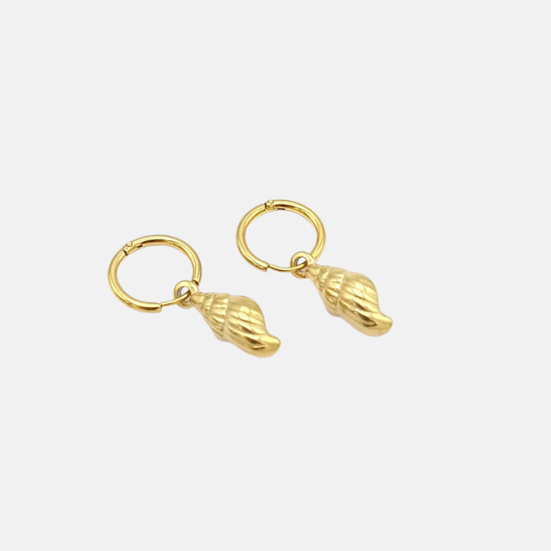 Oorhangers Seashell - goud