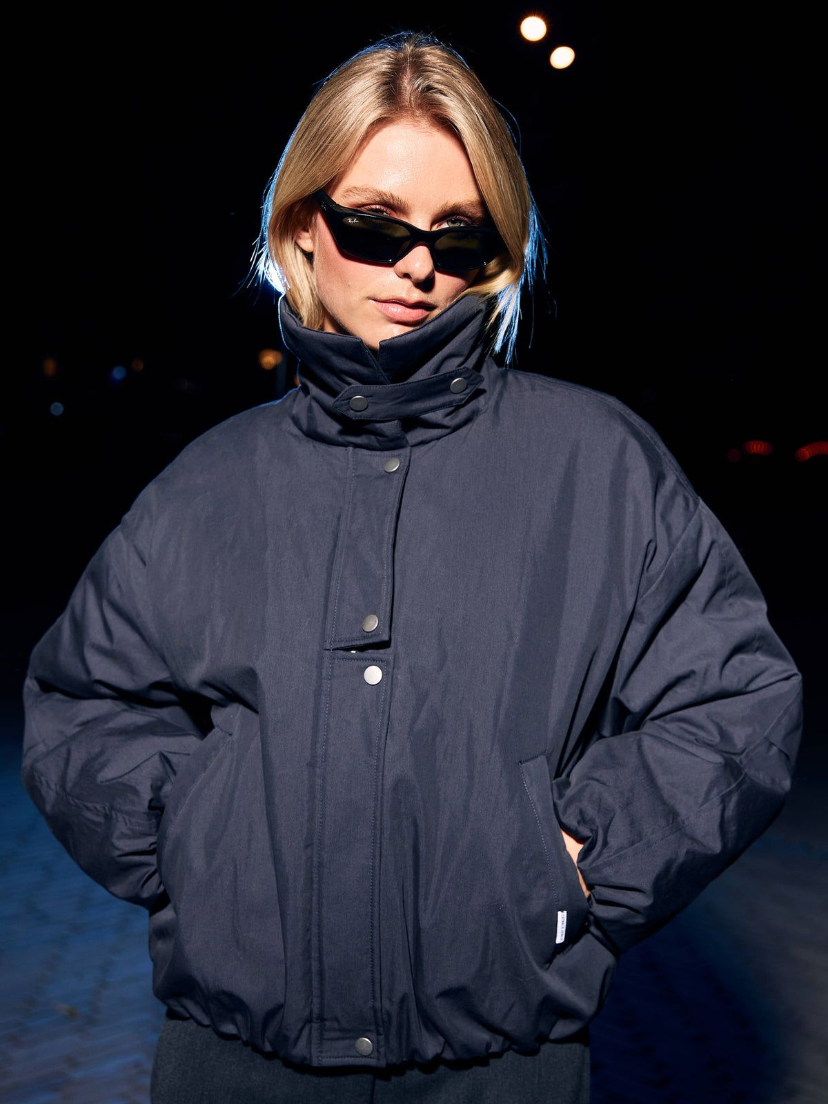 Jas Puff - dark grey