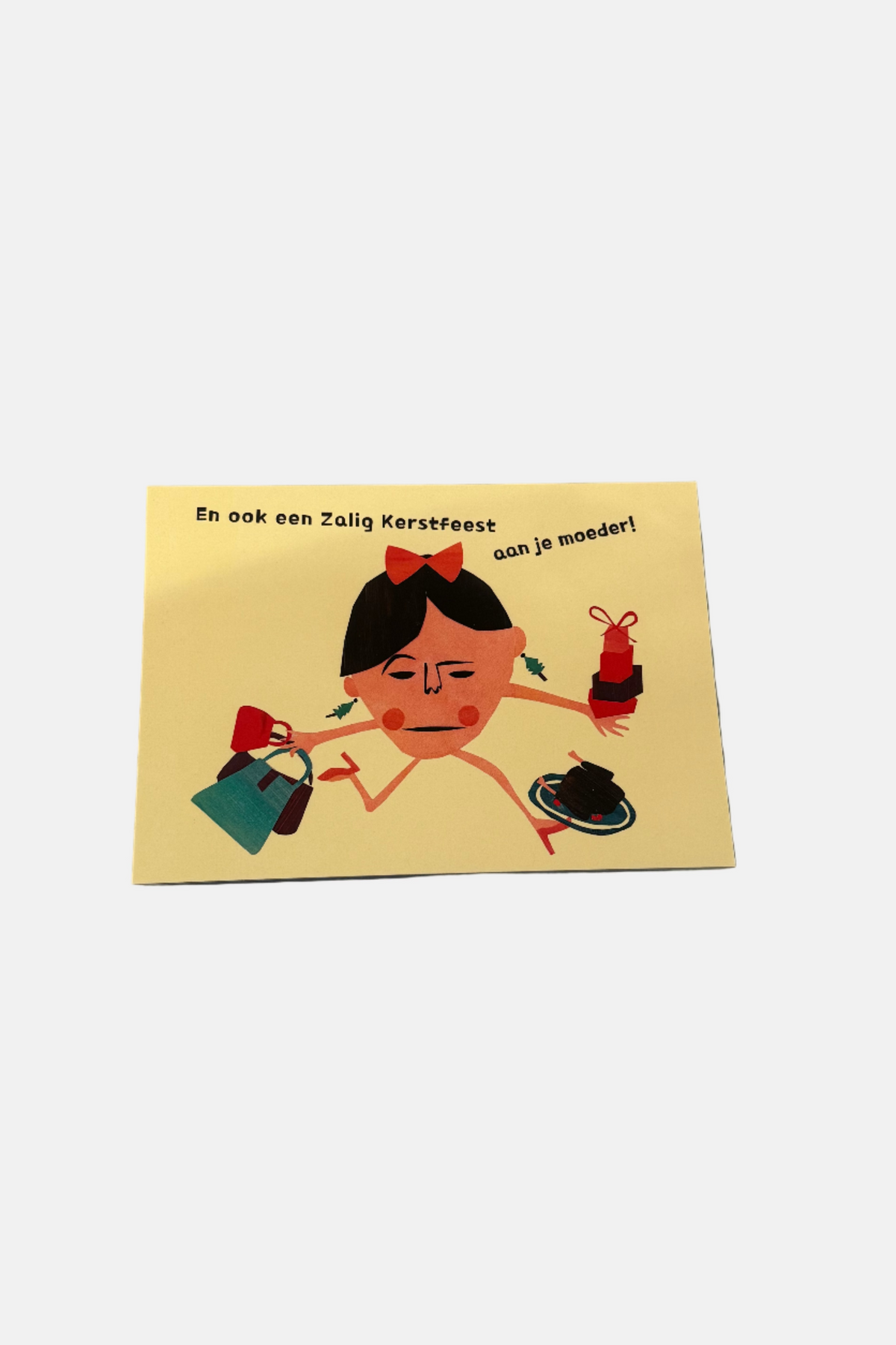 Kerstkaartje - En ook een zalig Kerstfeest aan je moeder!