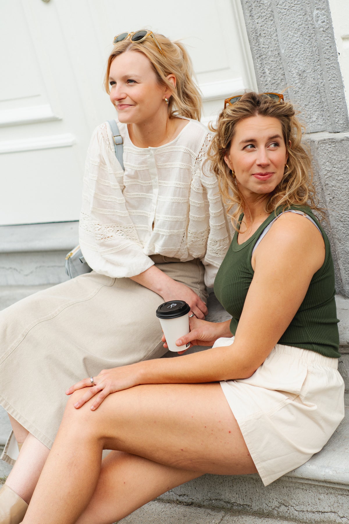 Short Organic Twill - ivory white