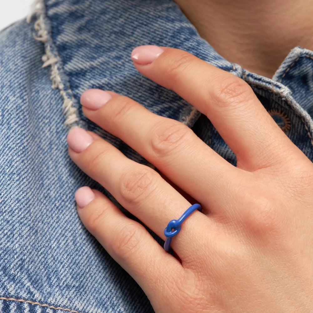 Ring Knot - blauw