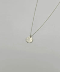 Ketting Hammered - zilver