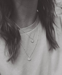 Ketting Bamboo - zilver