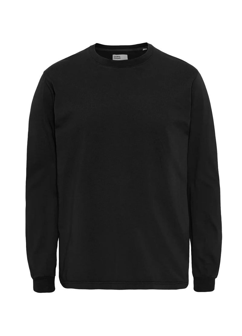 Shirt Oversized Organic LS - deep black