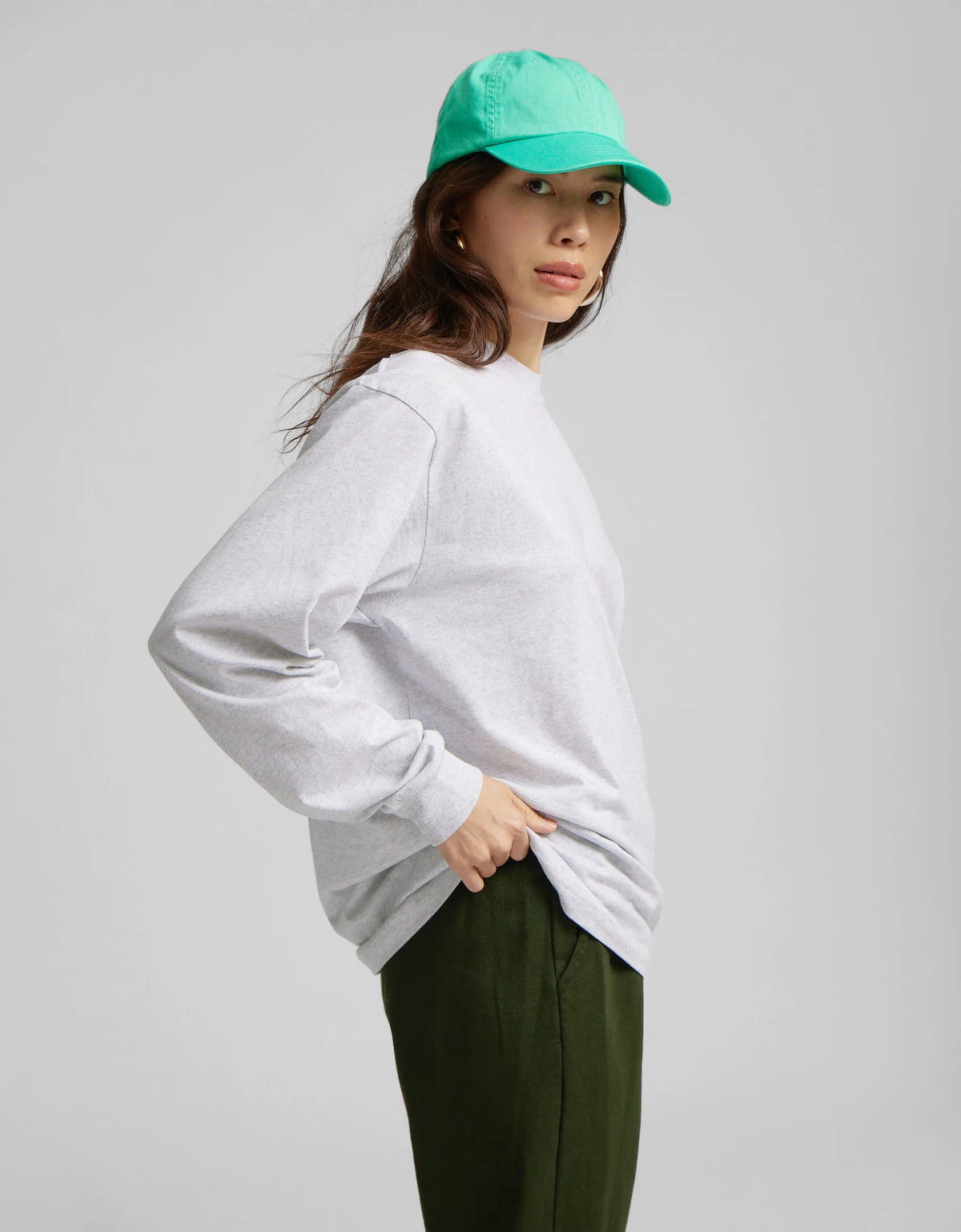 Shirt Oversized Organic LS - optical wit