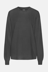 Shirt Oversized Organic LS - faded black