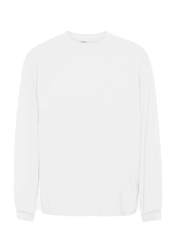 Shirt Oversized Organic LS - optical wit