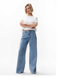 Jeans Wide Leg - blauw