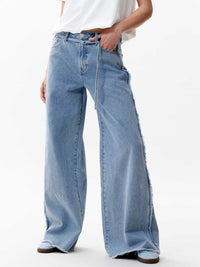 Jeans Wide Leg - blauw