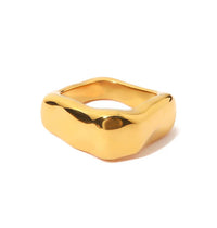 Ring Rectangle - goud