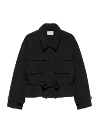 Jas Pin Stripe - zwart