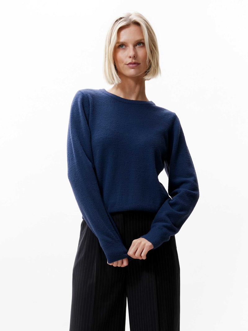 Trui Regular Soft Knit - donker blauw