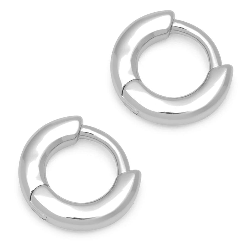 Oorhangers Buckle Hoops Small - zilver