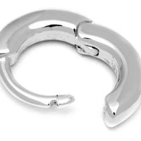 Oorhangers Buckle Hoops Small - zilver