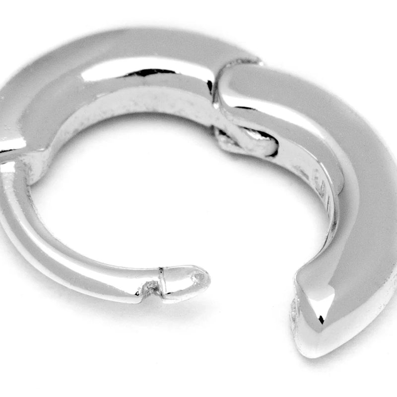 Oorhangers Buckle Hoops Small - zilver