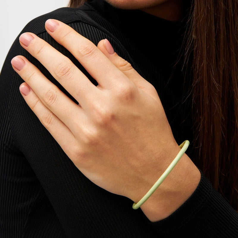 Armband Color Bangle - zacht groen