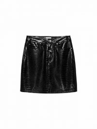 Rok Vegan Leather - zwart