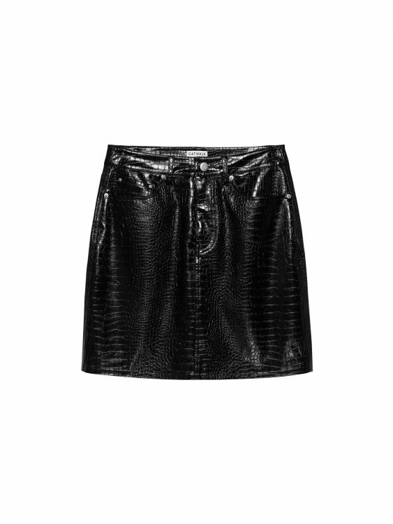 Rok Vegan Leather - zwart