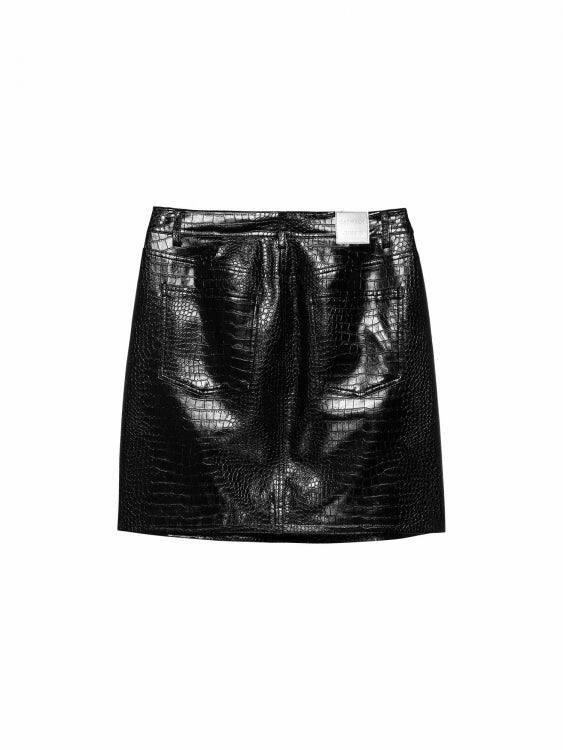 Rok Vegan Leather - zwart