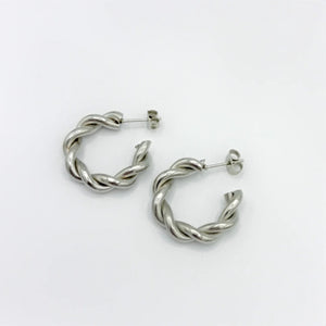 Oorstekers Face In A Cloud - zilver