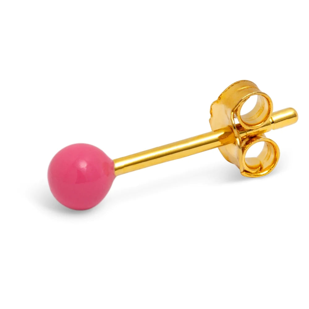 Oorsteker Color Ball - roze