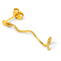 Oorsteker Top Short Swirl 1 - goud