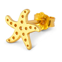 Oorsteker Starfish - goud