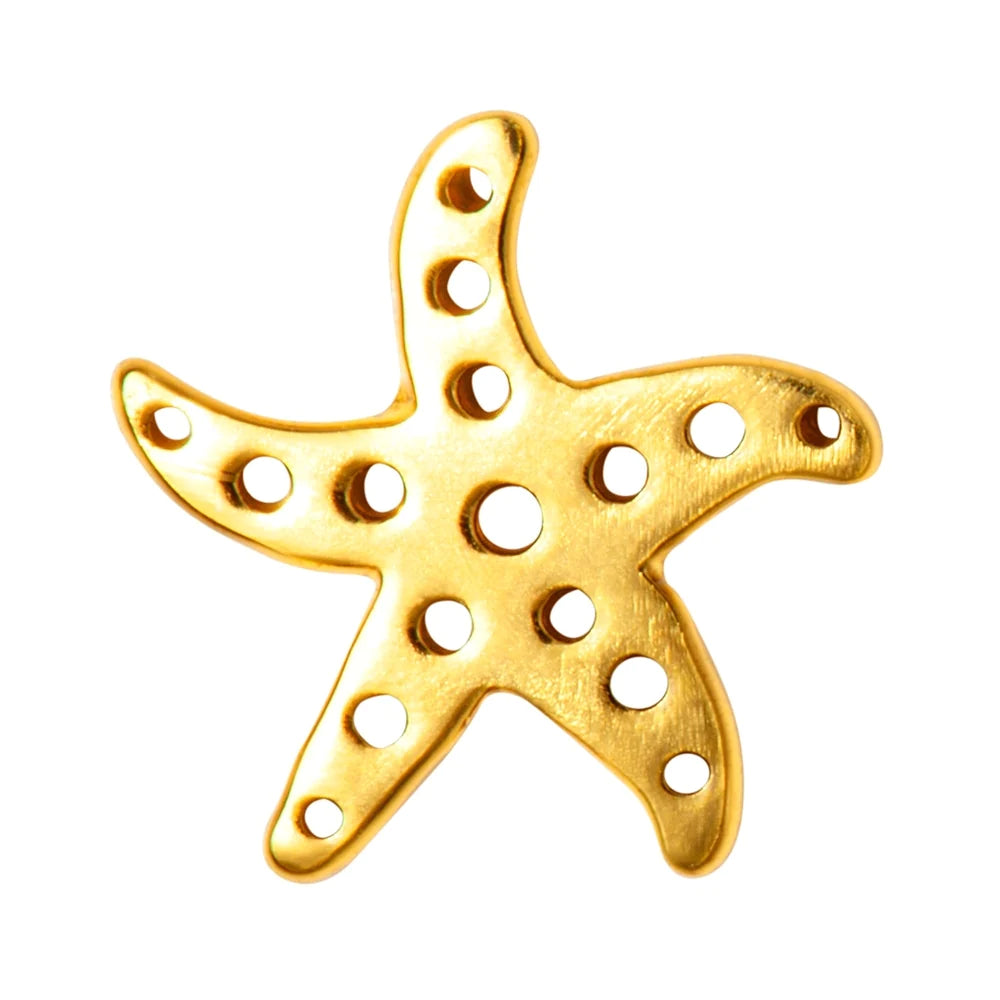 Oorsteker Starfish - goud
