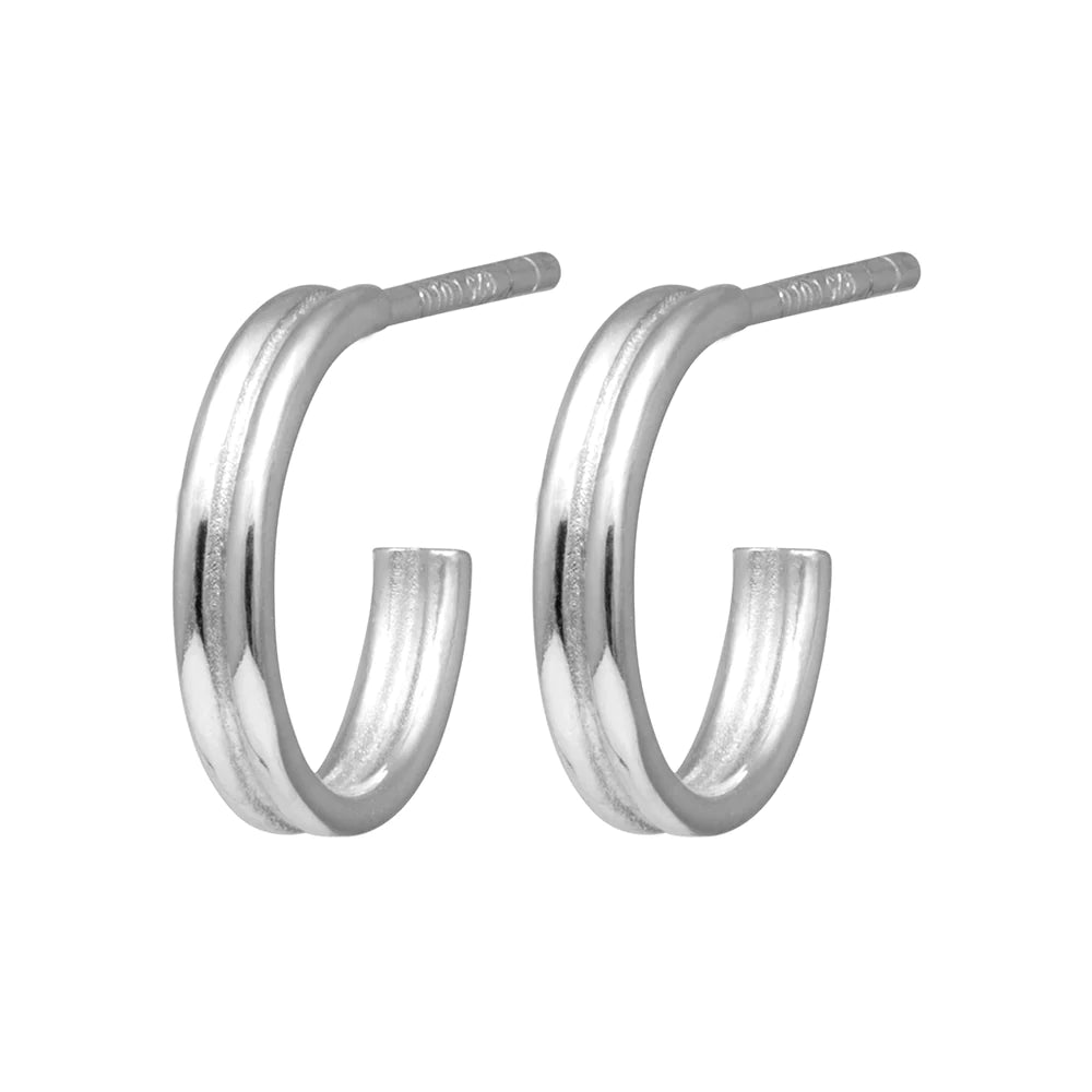 Oorstekers Small Hoops Pair - zilver