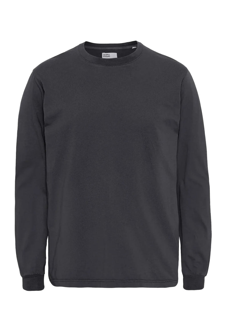 Trui Oversized Merino Wool Crew - lava grey