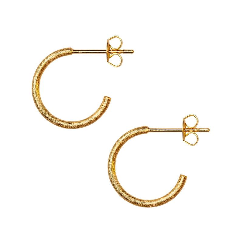 Oorstekers Non Hoops Small - goud
