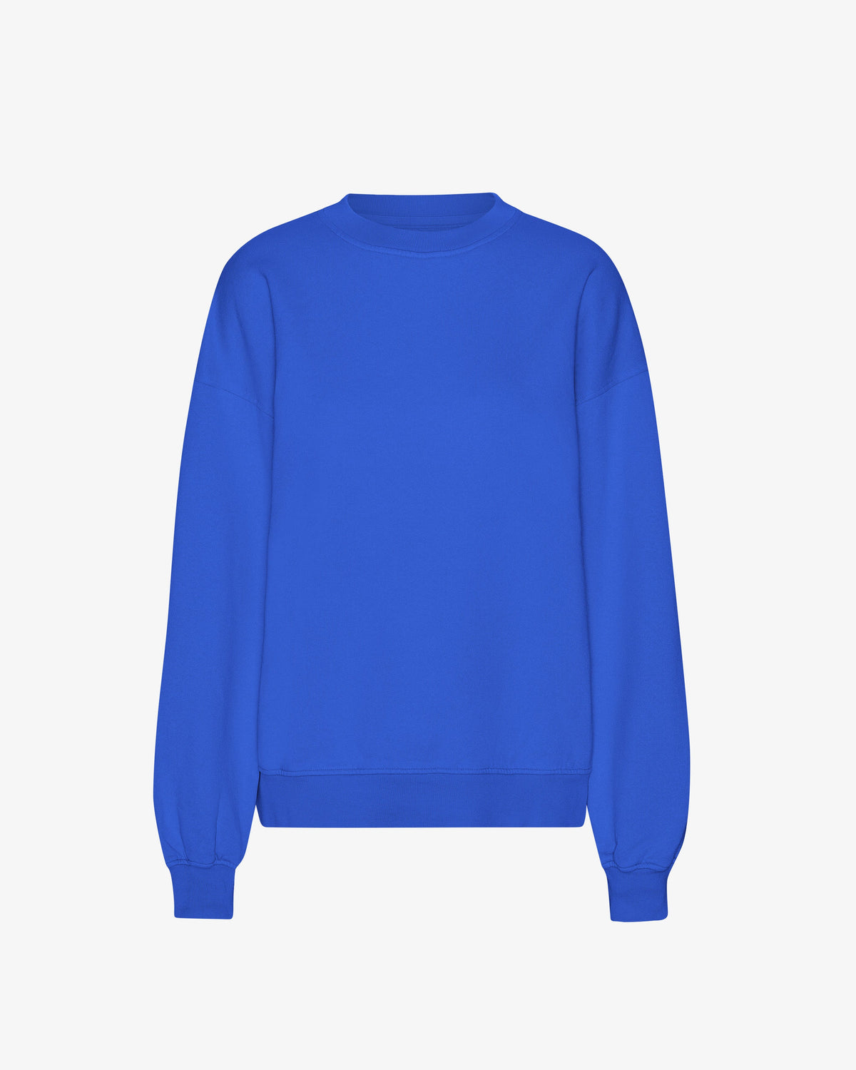 Sweater Organic Oversized Crew - sapphire blue