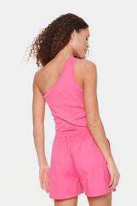 Saint Tropez One Shoulder Top Asta - roze