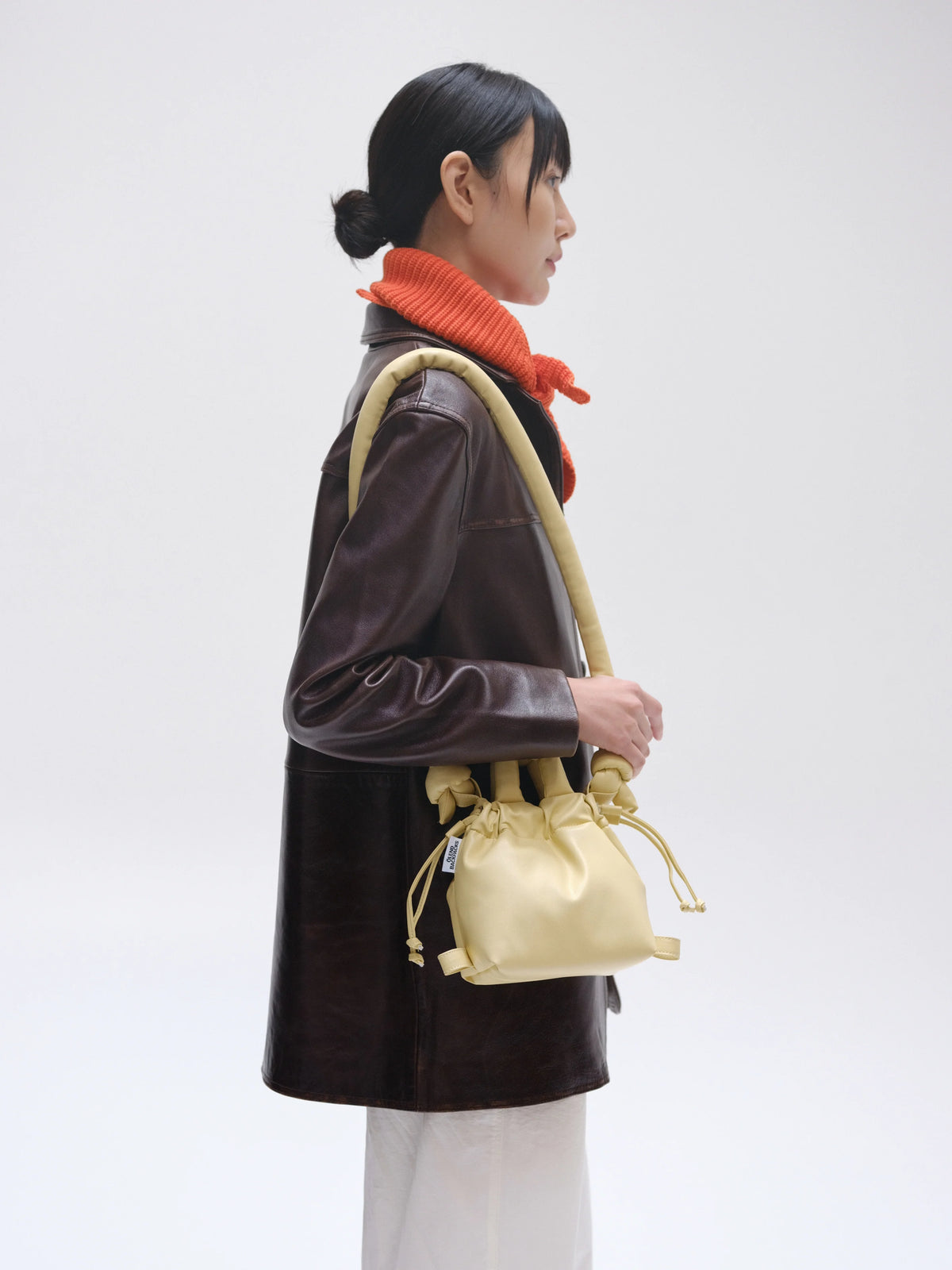 MicroOna Vegan Leather Bag - butter yellow