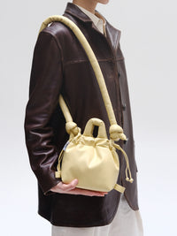 MicroOna Vegan Leather Bag - butter yellow