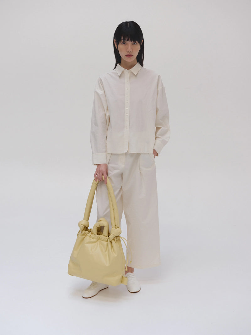 Ona Vegan Leather Bag - butter yellow