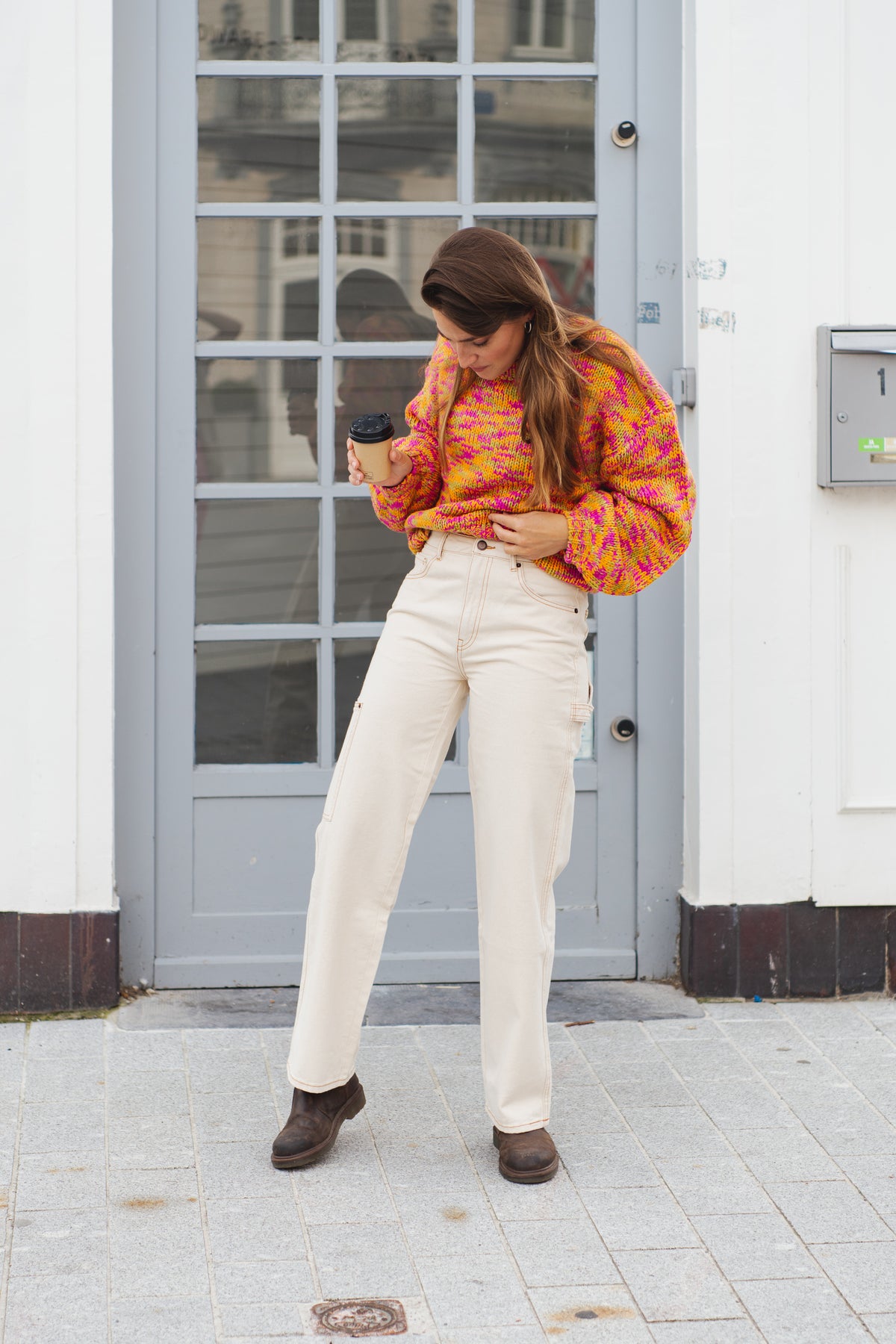 Broek Saoli - vanille