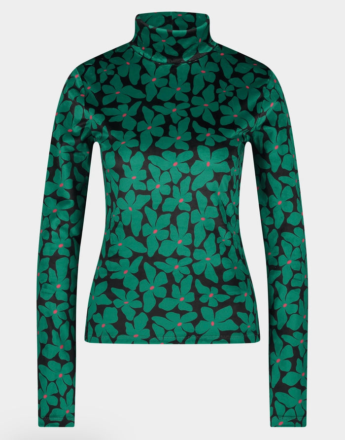 Turtleneck Fleur - groen