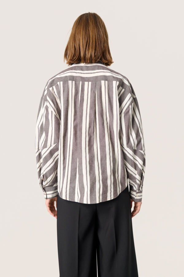 Blouse Atlanta - grijs/wit