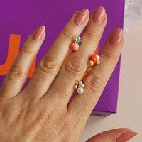 Oorsteker Bouquet - rood