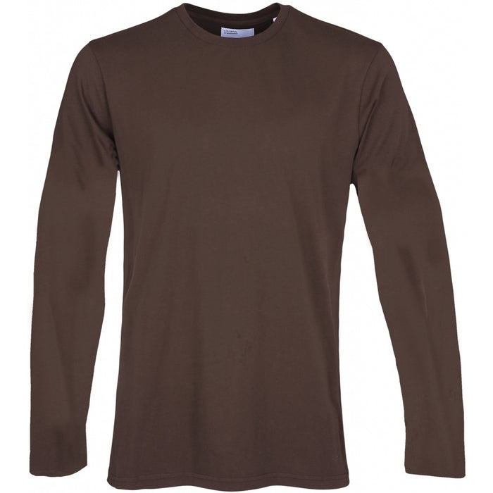 Shirt organic LS - coffee brown